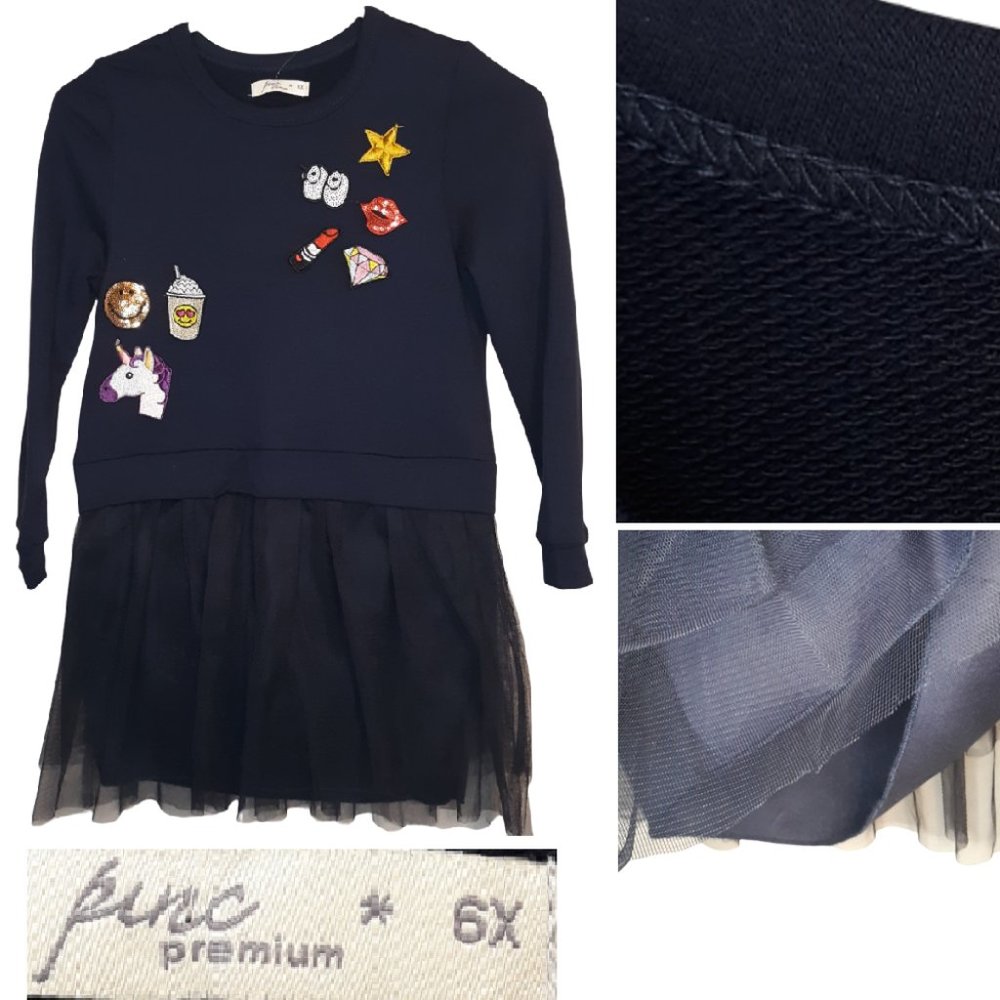 Sweatshirt top w/skirt attached